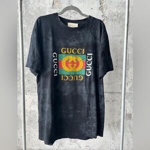 Gucci Tie-Dye Logo T-shirt